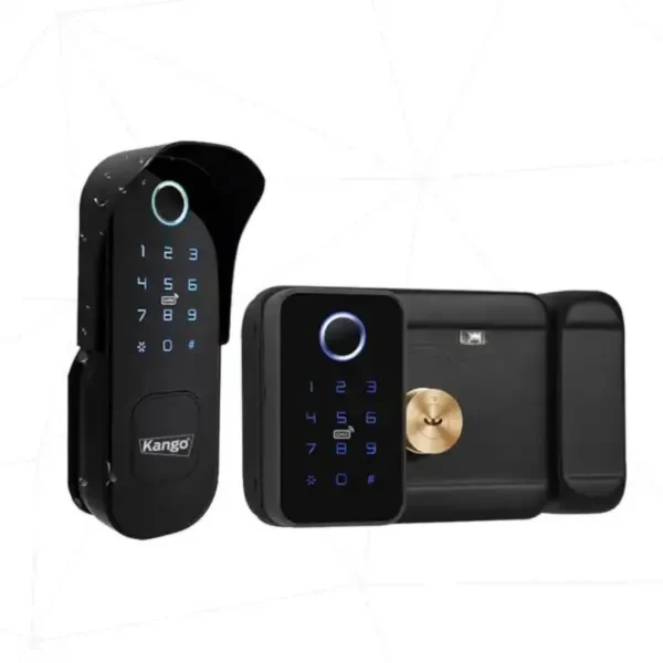 قفل باب ذكي Kango R5DT للأبواب الحديد ببصمة مزدوجة و5 طرق فتح